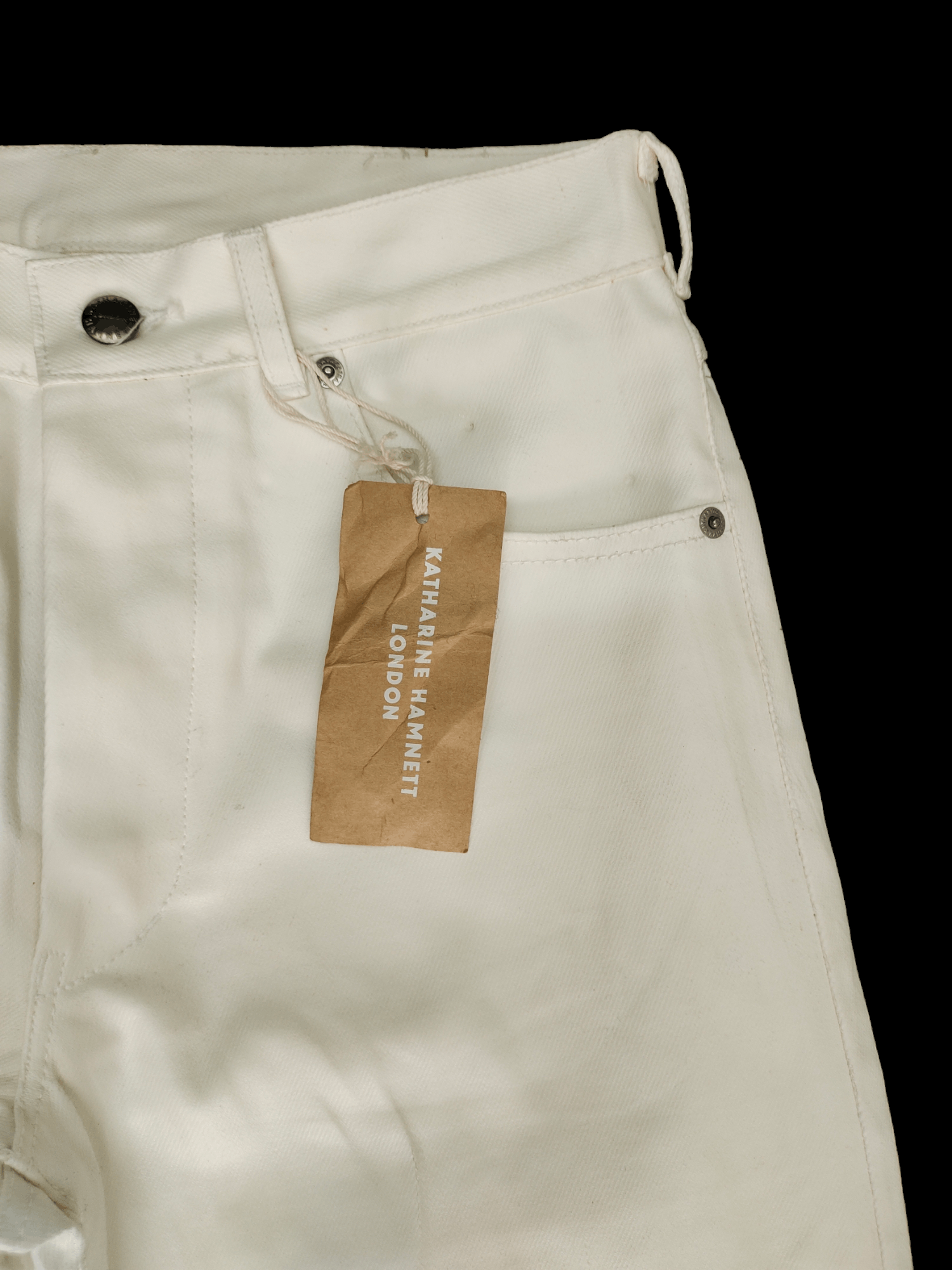 Katharine Hamnett London Katharine Hamnett London White Coated Denim Pants Size US 28 / EU 44 - 3 Thumbnail