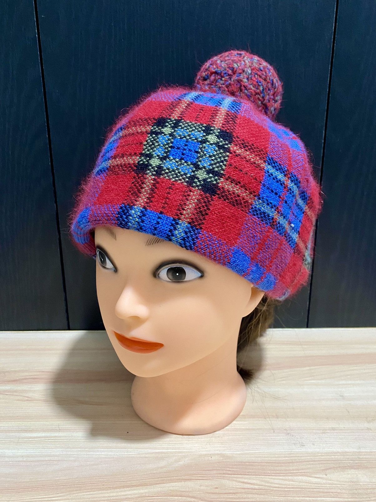 Vivienne Westwood Vivienne westwood Mohair beret Checkered plaid Size ONE SIZE - 2 Thumbnail