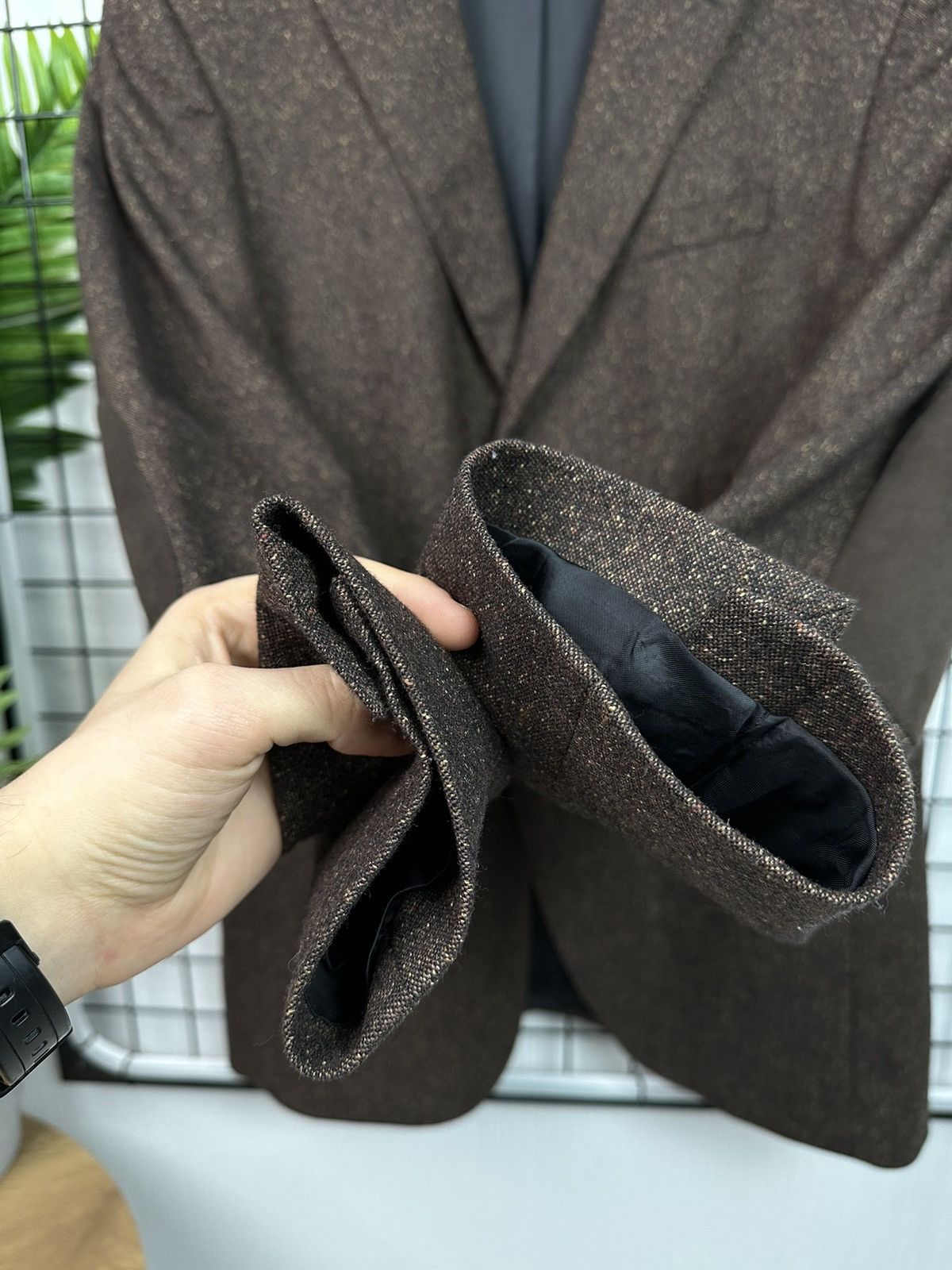 Hugo × Hugo Boss Hugo Boss luxury blazer jacket Men 40L size Brown L XL Size 40L - 9 Thumbnail