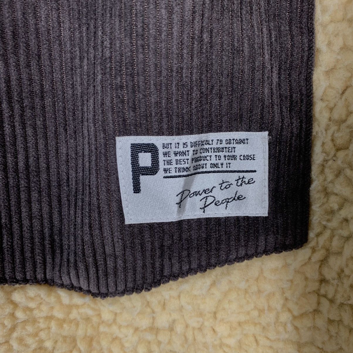 Japanese Brand Japanese Brand Power To The People Color Block Sherpa Jacket Size US L / EU 52-54 / 3 - 15 Thumbnail