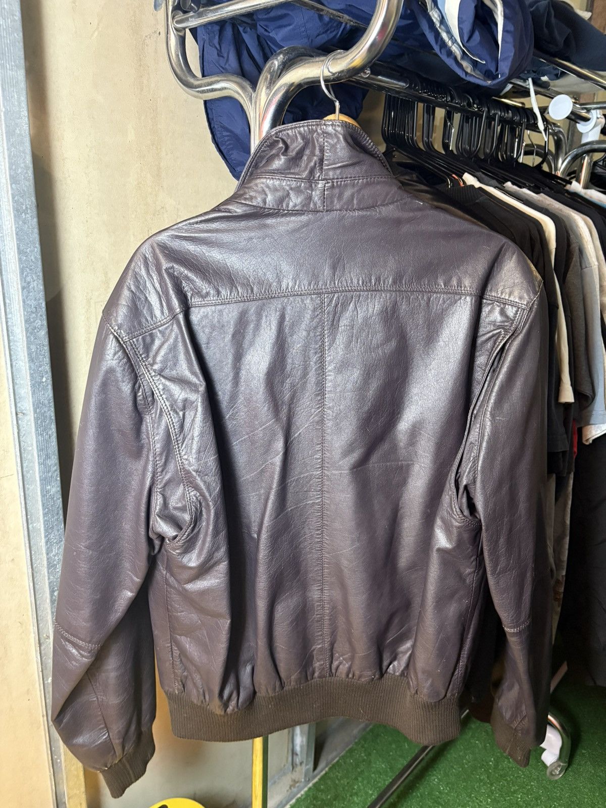 Members Only × Vintage Vintage Members Only chocolate brown Leather jacket Size US L / EU 52-54 / 3 - 4 Thumbnail