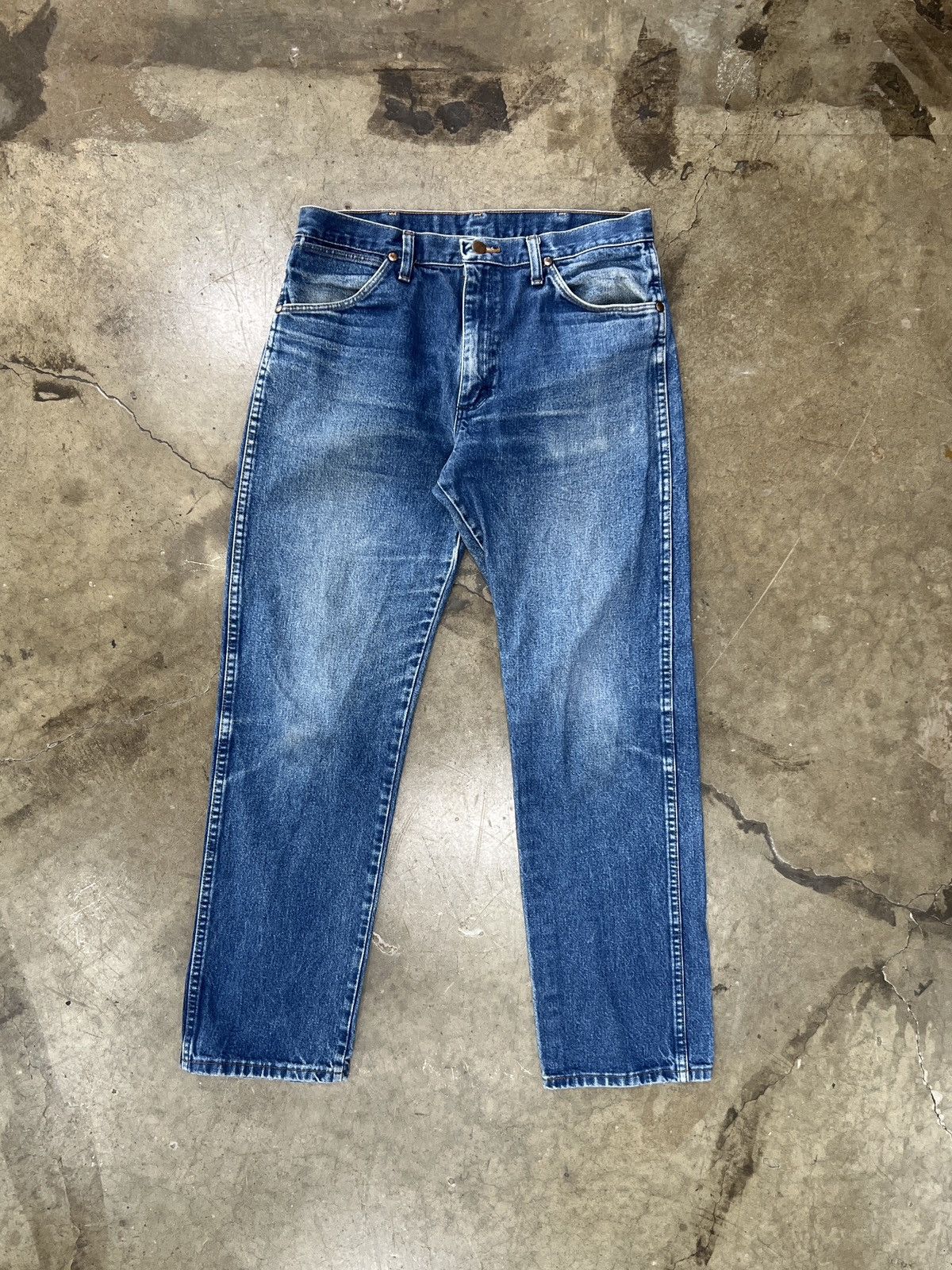 Wrangler Wrangler Denim Straight Leg Pant 33x32 Size US 33 - 5 Thumbnail