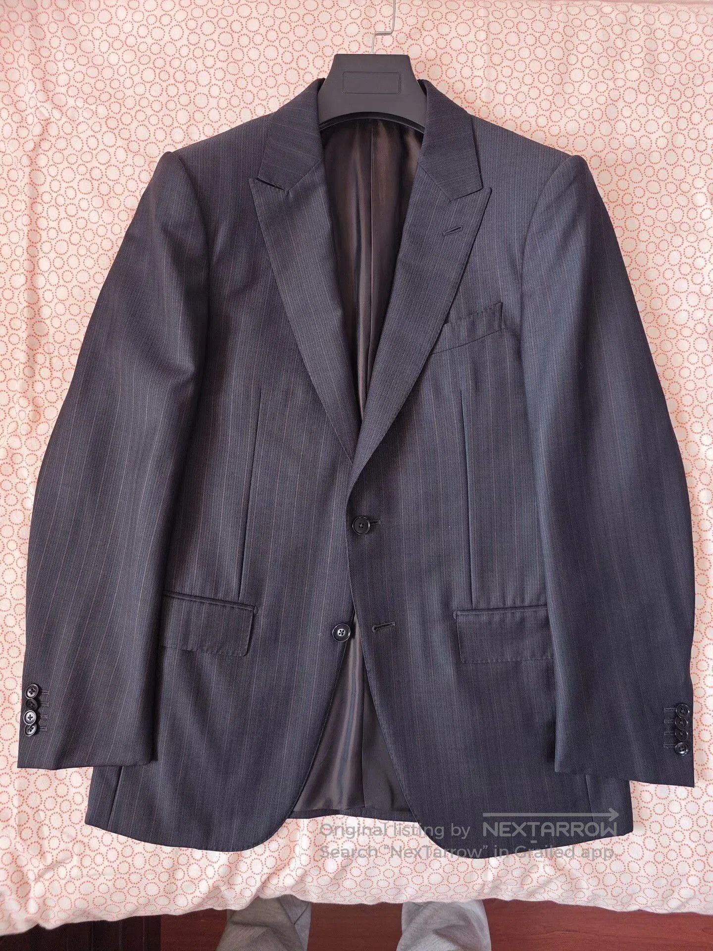 Ermenegildo Zegna Zegna Trofeo Wool Blazer with Stripes. Size US M / EU 48-50 / 2 - 5 Thumbnail