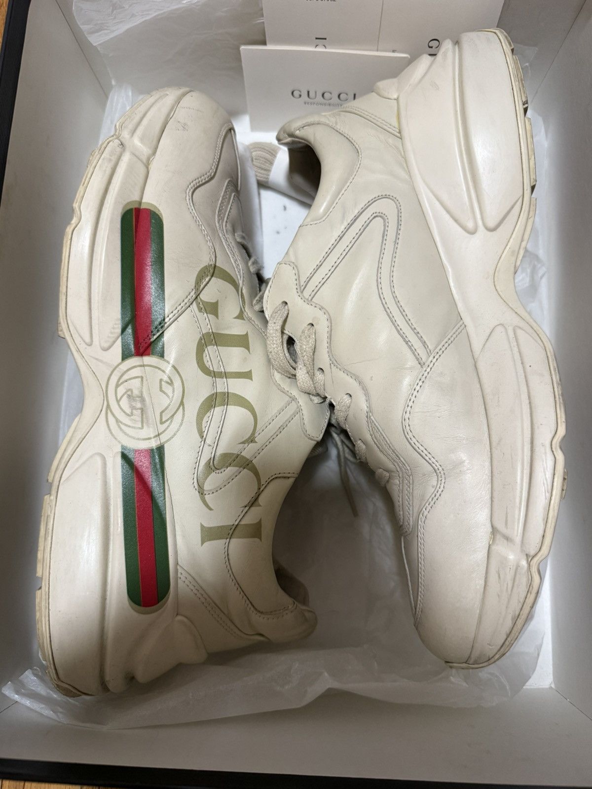 Gucci Gucci Rhython GG sneakers Size US 11 / EU 44 - 1 Thumbnail