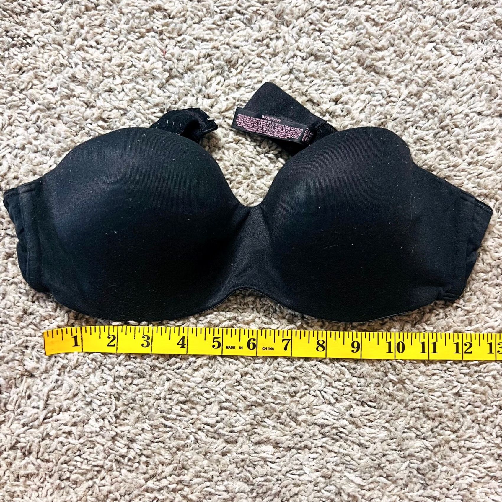 Victoria's Secret VINTAGE Victoria's Secret Black Strapless Bra 34C Womens Push Up Sice 34C Size ONE SIZE - 2 Thumbnail