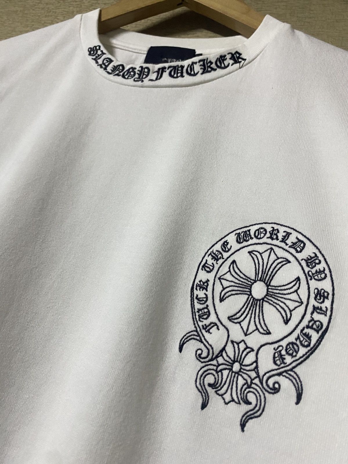 20471120 Japan Slangy Fucker Inspired Chrome Heart Malibu Cross Tee Size US M / EU 48-50 / 2 - 3 Thumbnail