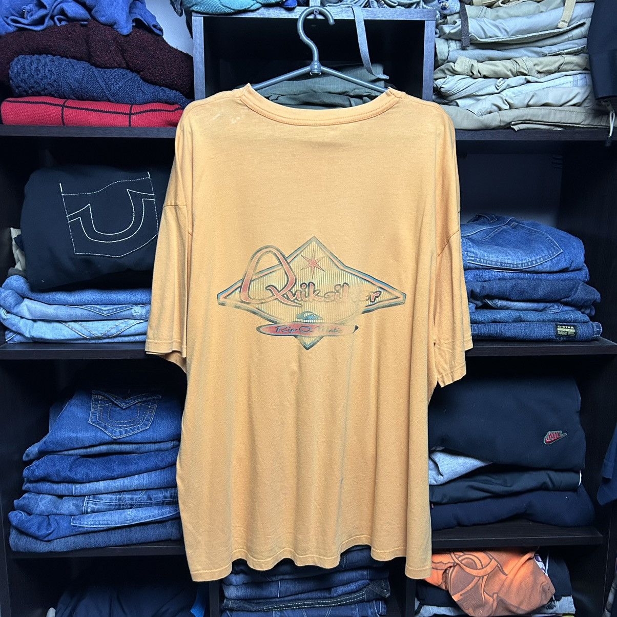 Quiksilver Vintage Quiksilver Surf 90’s Big Logo Streetwear y2k tee Size US XL / EU 56 / 4 - 1 Thumbnail