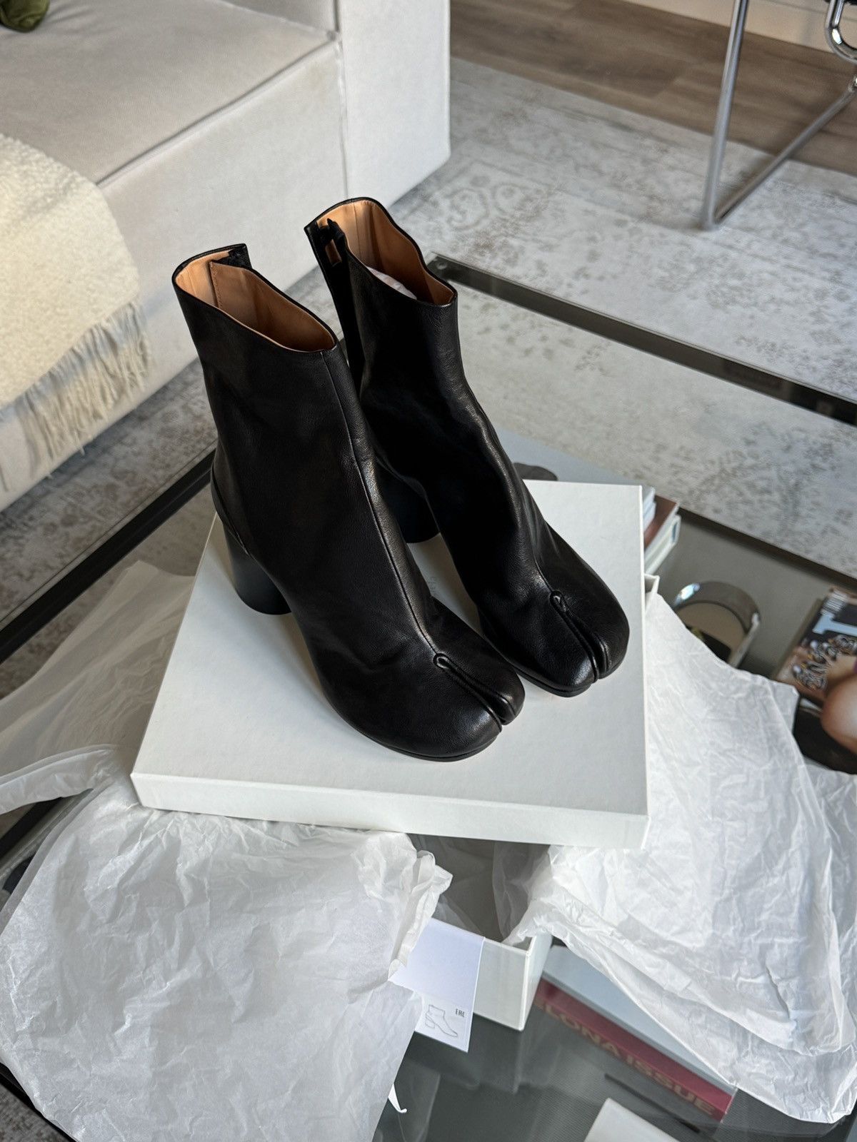 Black Tabi Boots Maison Margiela