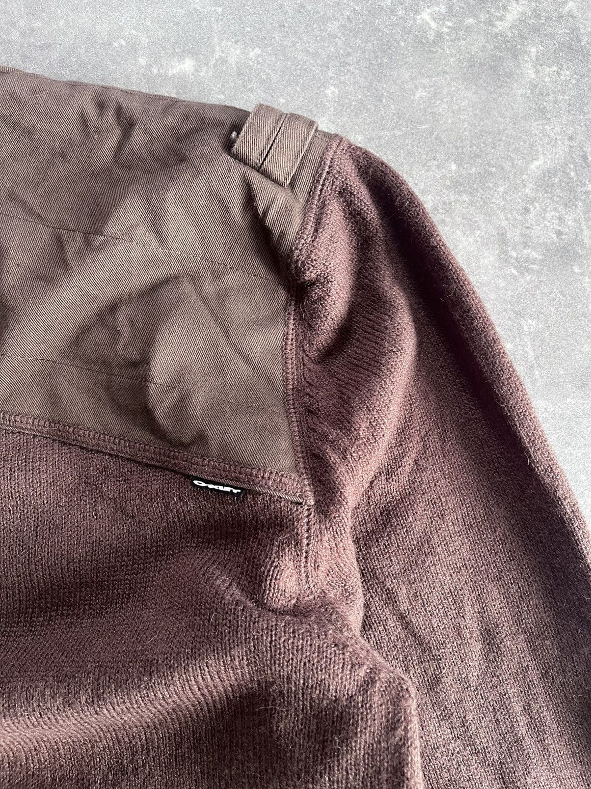 00s Oakley Military 1/4 Zip Knit Sweater L XL