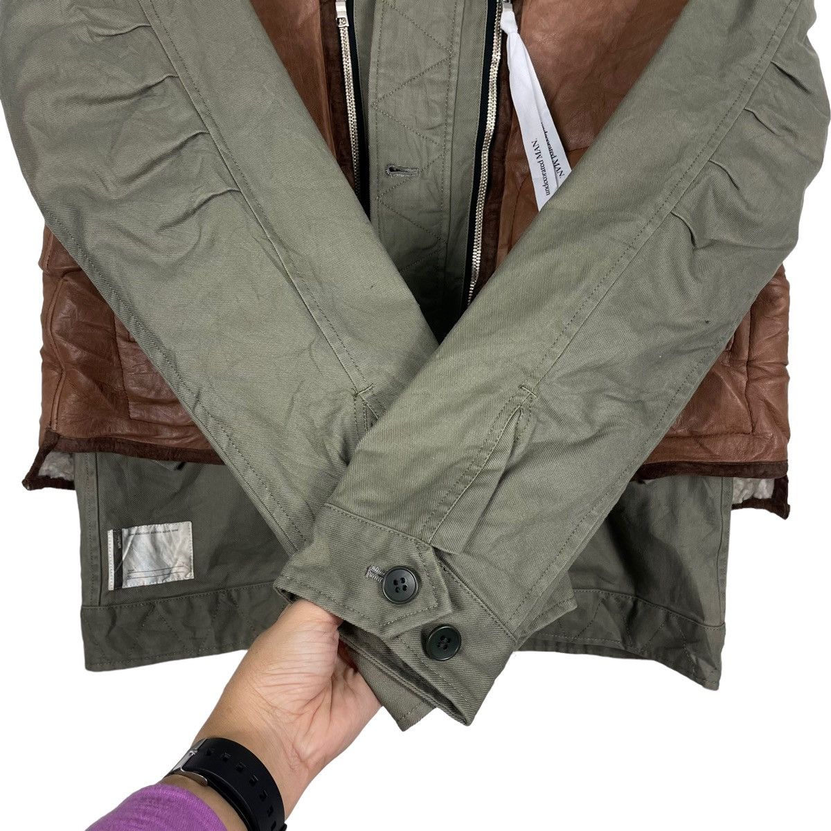 Japanese Brand × Undecorated Man 💥UNDECORATED MAN AW2012 MOUTON VEST CARGO JACKET Size US M / EU 48-50 / 2 - 14 Thumbnail