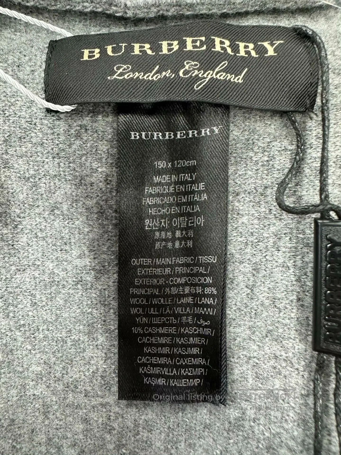 Burberry Burberry Gray Back Logo Hooded Cape. Size M / US 6-8 / IT 42-44 - 4 Thumbnail