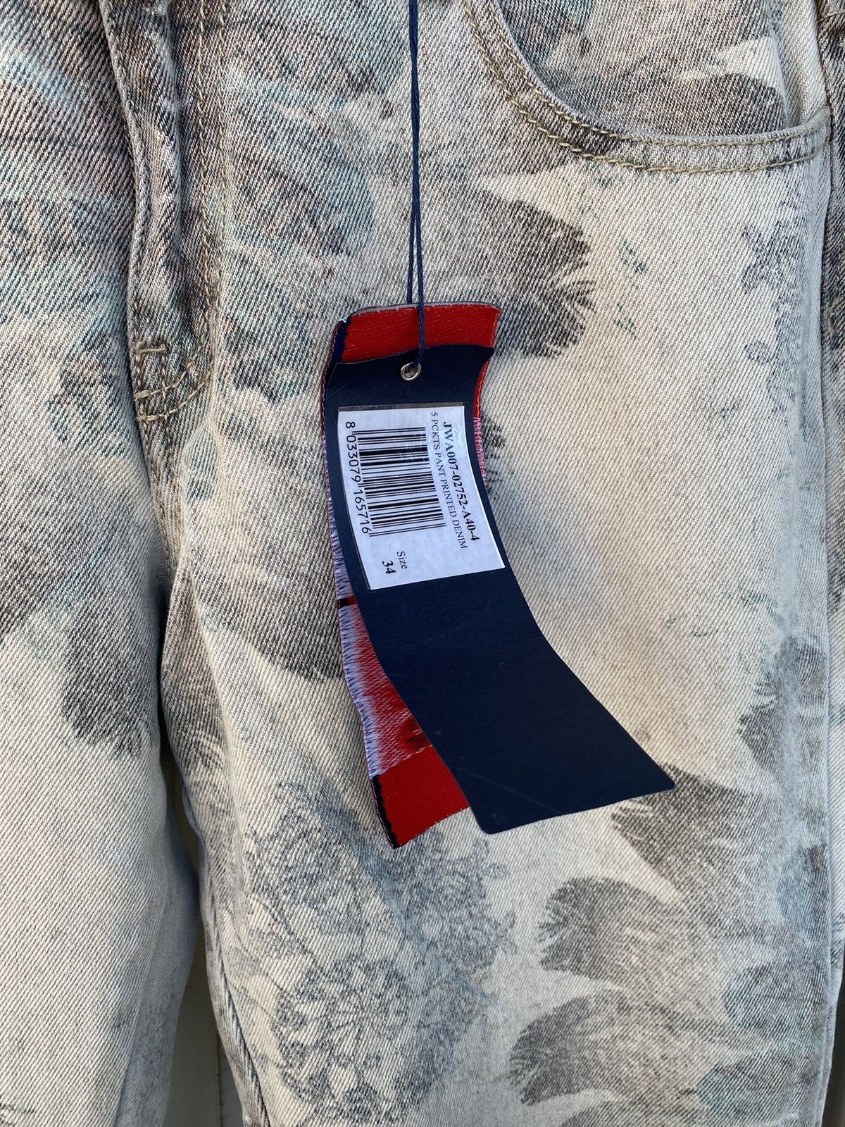 Jean Paul Gaultier Rare Jean Paul Gaultier Insane Printed Denim Pants Size 24" / US 00 / IT 34 - 5 Thumbnail