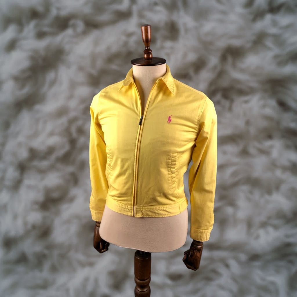 Polo Ralph Lauren Ralph Lauren Sport Jacket Women XS Yellow Full Zip Cotton Size XS / US 0-2 / IT 36-38 - 1 Thumbnail