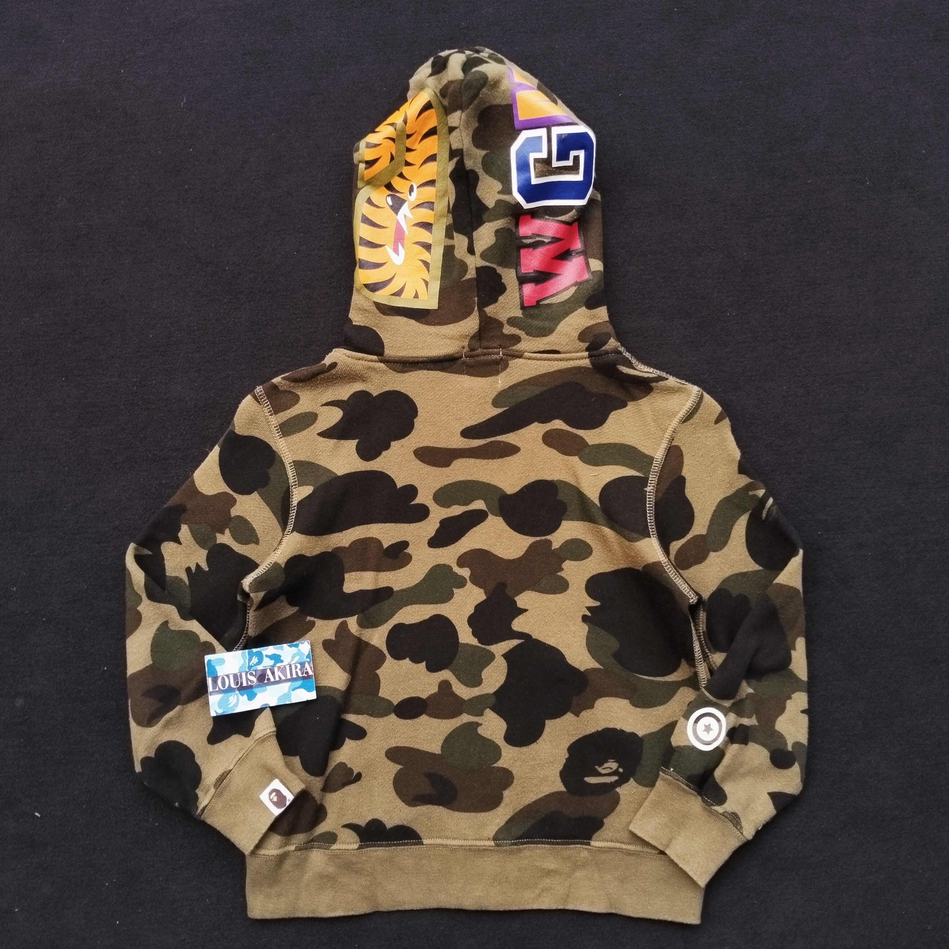 Bape Bape Kids Shark Camo Zip Hoodie Size ONE SIZE - 5 Thumbnail