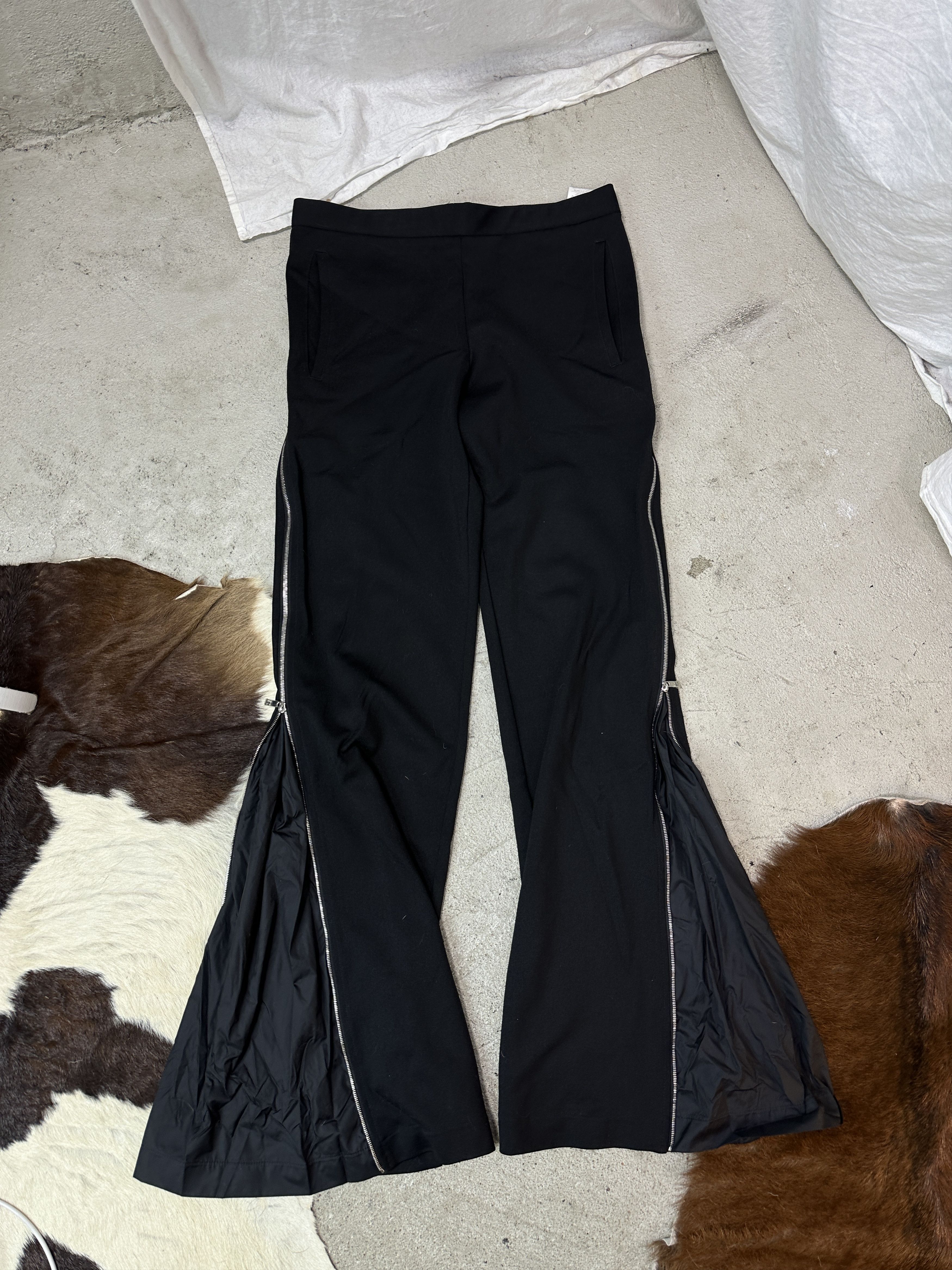 Dirk Bikkembergs Vintage Dirk Bikkembergs Full Zip Hybrid Nylon Flared Pants Size 26" / US 2 / IT 38 - 4 Thumbnail