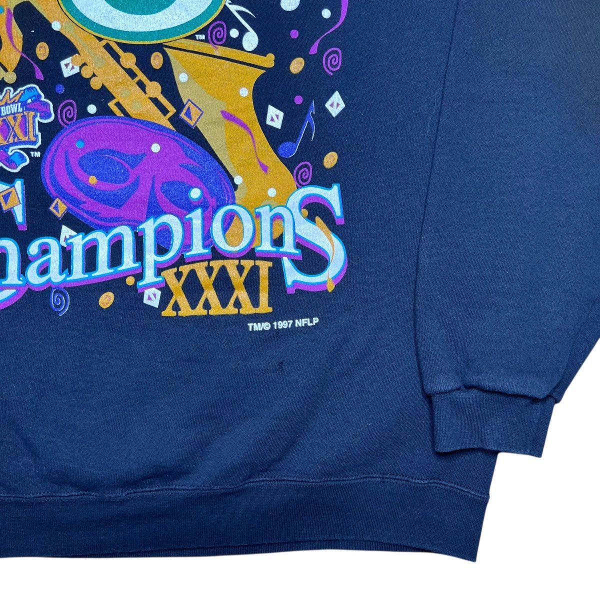 NFL × Vintage 1997 NFL Green Bay Packers Super Bowl Champions Sweatshirt Size US L / EU 52-54 / 3 - 16 Thumbnail