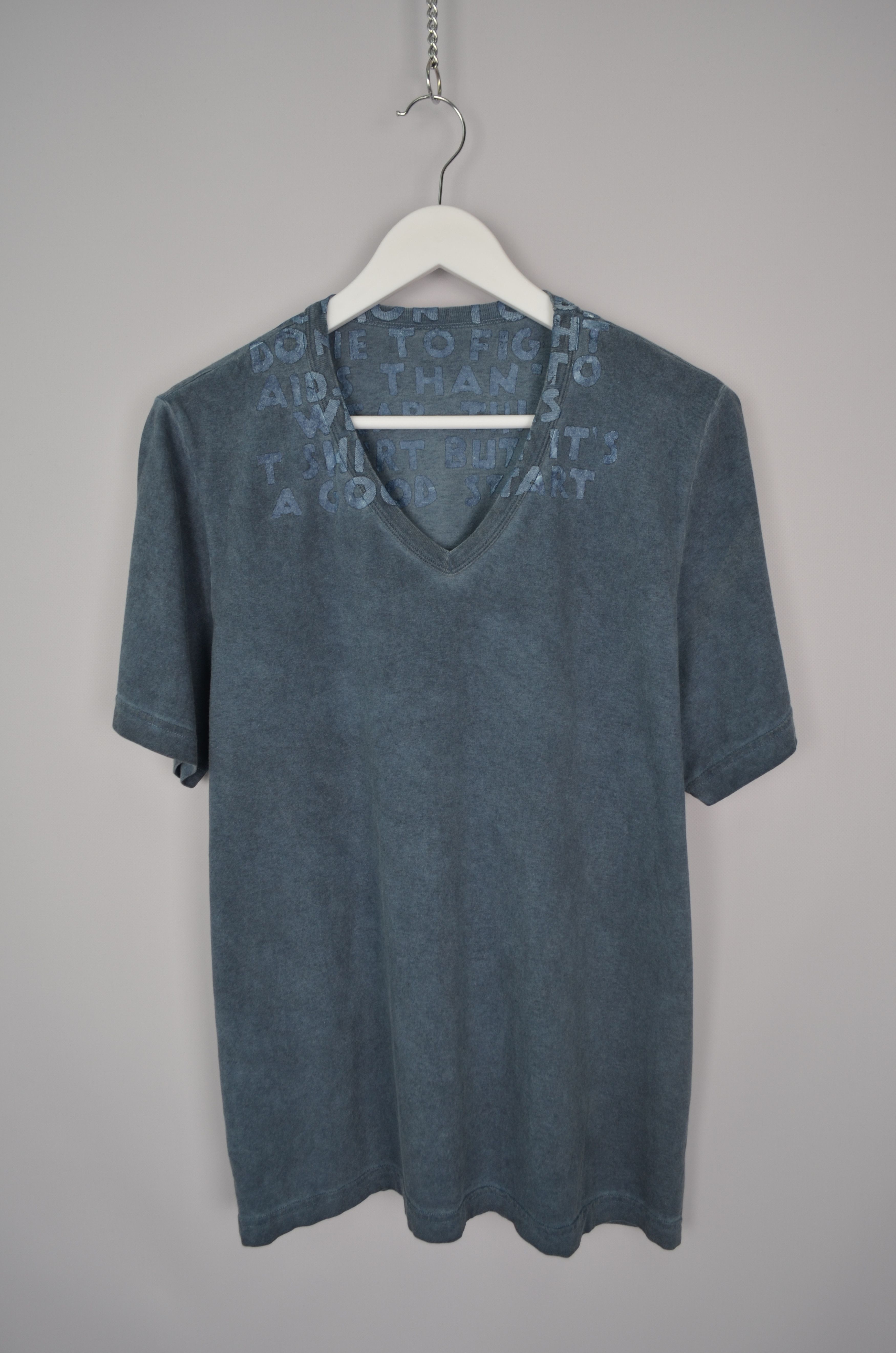 Maison Margiela Maison Martin Margiela AIDS Awareness Garment Dyed T-Shirt Size US M / EU 48-50 / 2 - 1 Thumbnail