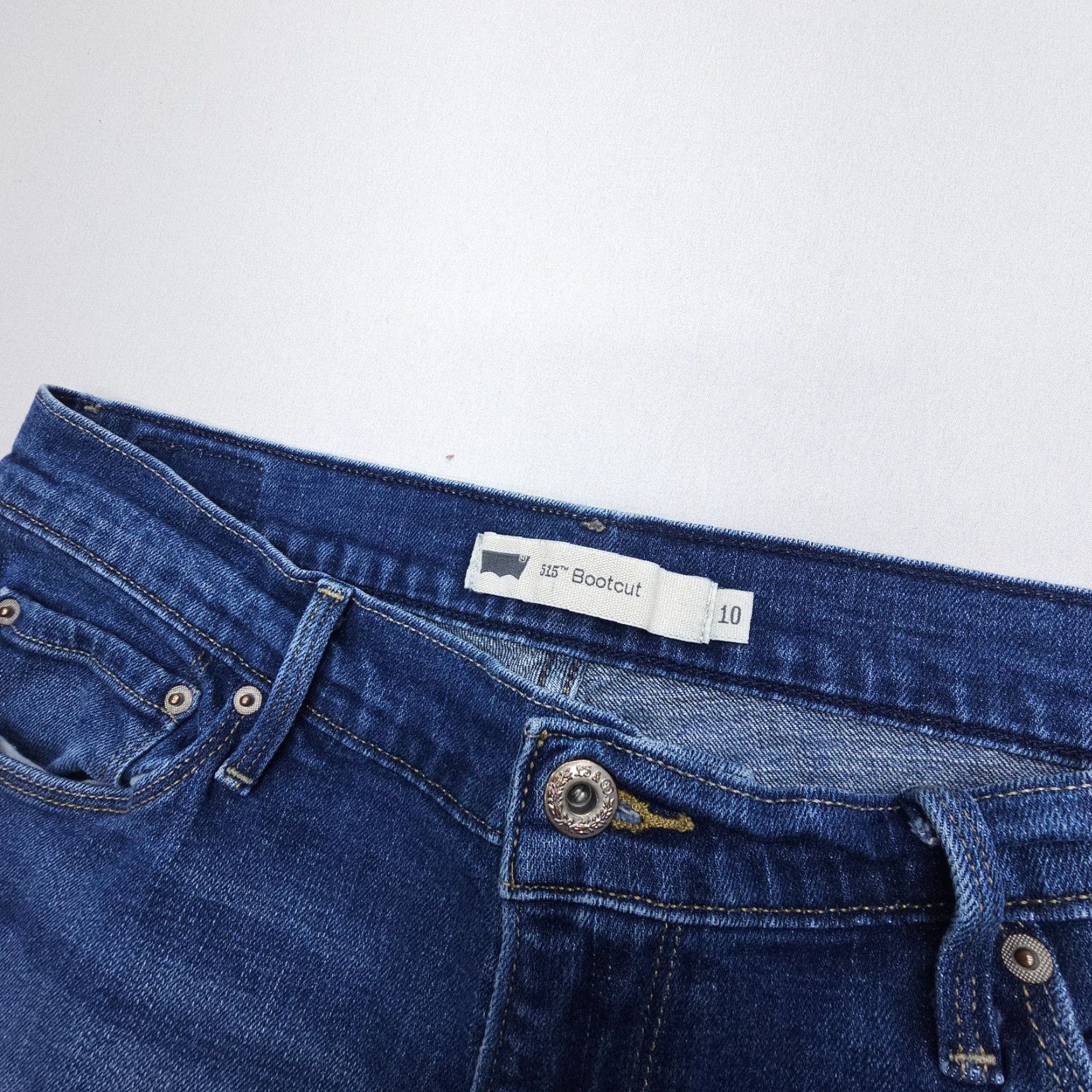 Levi's Levi's 515 Jeans Women Bootcut Denim Dark Wash Mid Rise Size 10 Stretch 5-Pocket Size 32" / US 10 / IT 46 - 5 Thumbnail