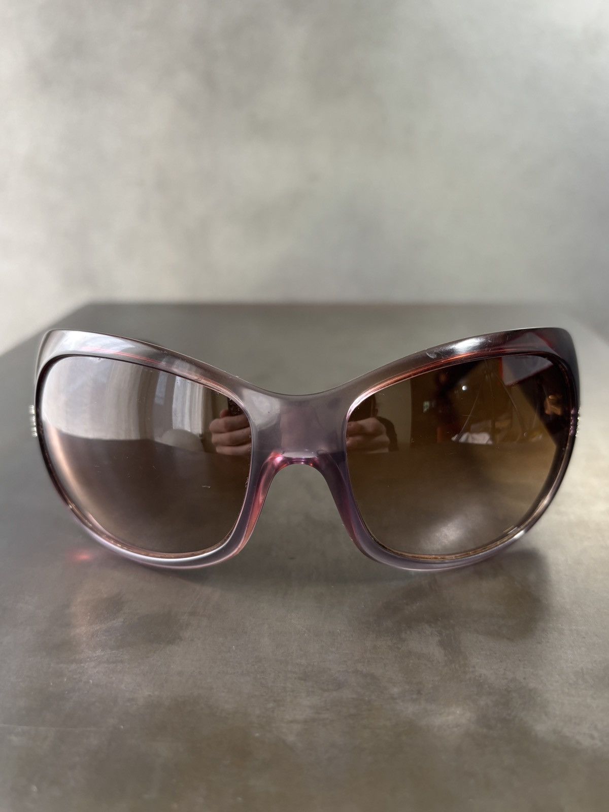 Versace 2009 Versace Sunglasses VE4961B Y2K Rhinestone 2000s Italy Size ONE SIZE - 6 Thumbnail