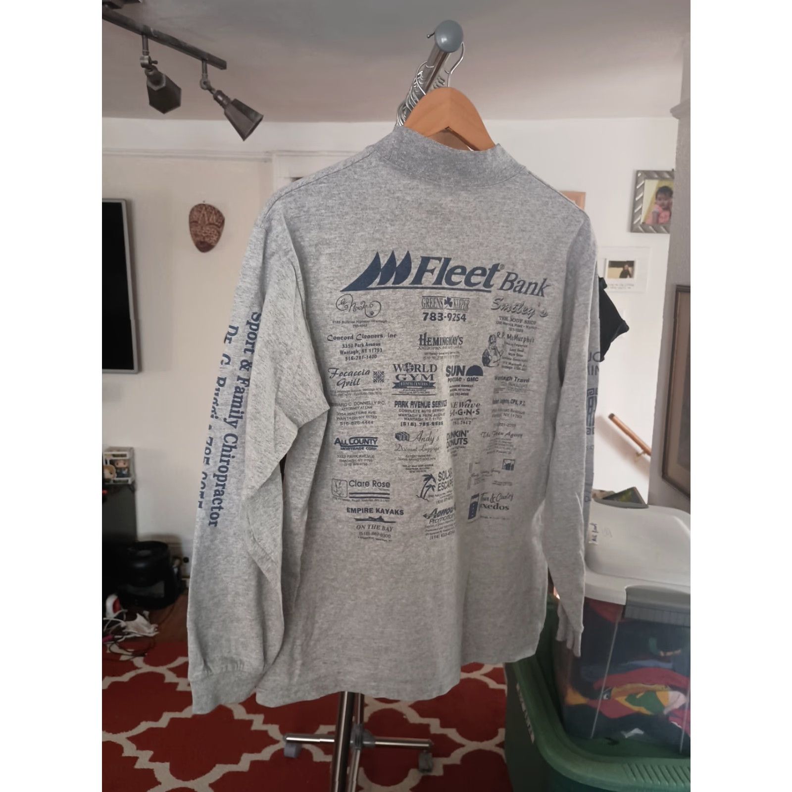 Vintage VINTAGE Made In USA Long Island New York 1990s Long Sleeve Pullover Size M Gray USA Pullover Mens Sweatshirt Long Sleeve M Size US M / EU 48-50 / 2 - 4 Thumbnail