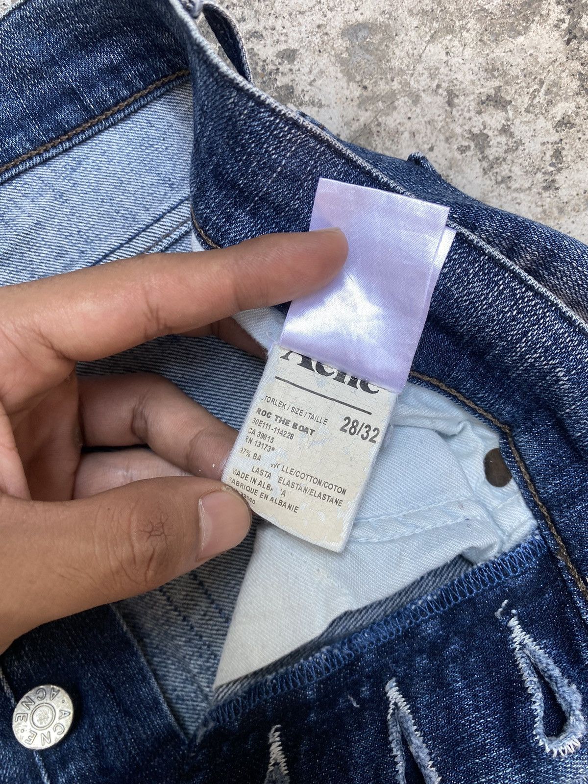 Acne Studios Acne Studios Blue Wash Slim Jeans - Roc The Boat Size US 29 - 7 Thumbnail