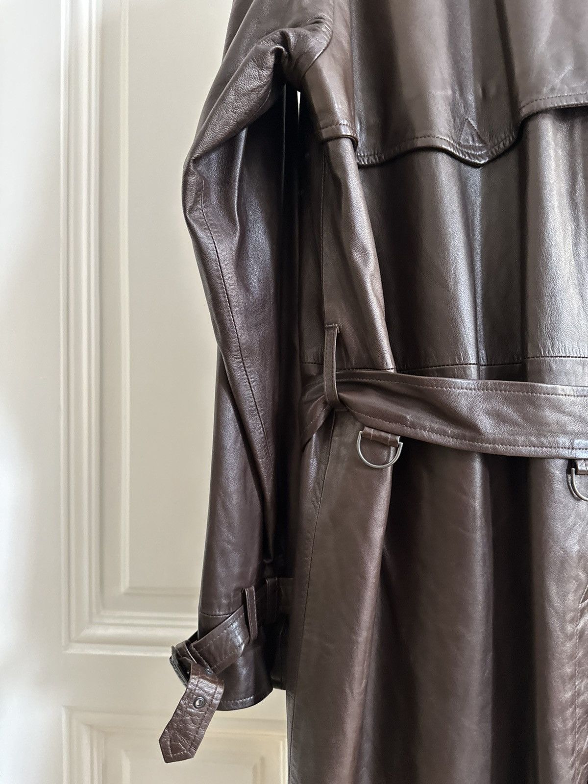 Polo Ralph Lauren Polo Ralph Lauren Vintage Rare 90s Army Leather Trench Coat Size US M / EU 48-50 / 2 - 5 Thumbnail