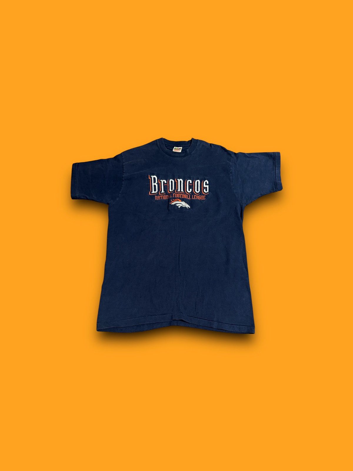 Fruit Of The Loom Vintage Denver Broncos Fruit of the loom single stitch tee Size US XL / EU 56 / 4 - 2 Thumbnail