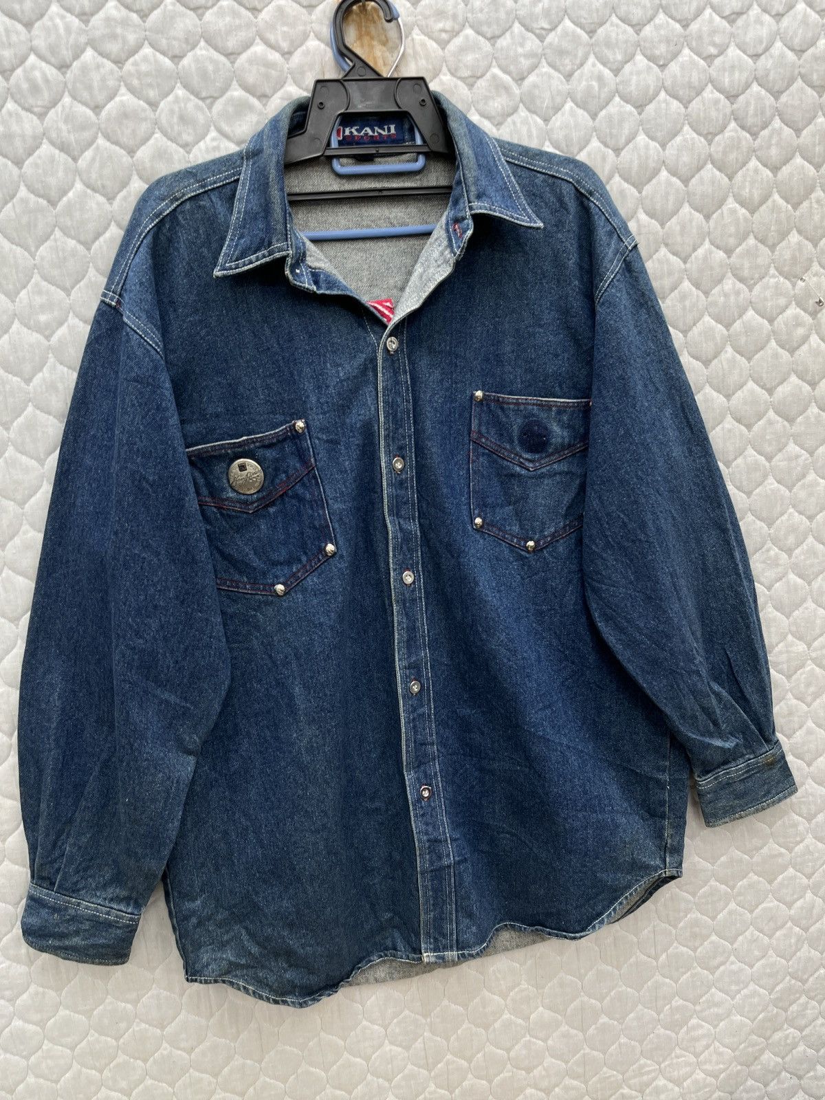 Karl Kani 🔥🔥🔥STEALS VINTAGE KARL KANI DENIM JACKET SHIRTS Size US XL / EU 56 / 4 - 3 Thumbnail