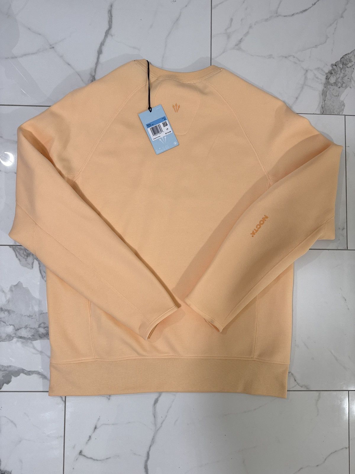 Drake × NOCTA Nocta Tech Fleece Crewneck Peach NOCTA EXCLUSIVE Size US M / EU 48-50 / 2 - 2 Thumbnail
