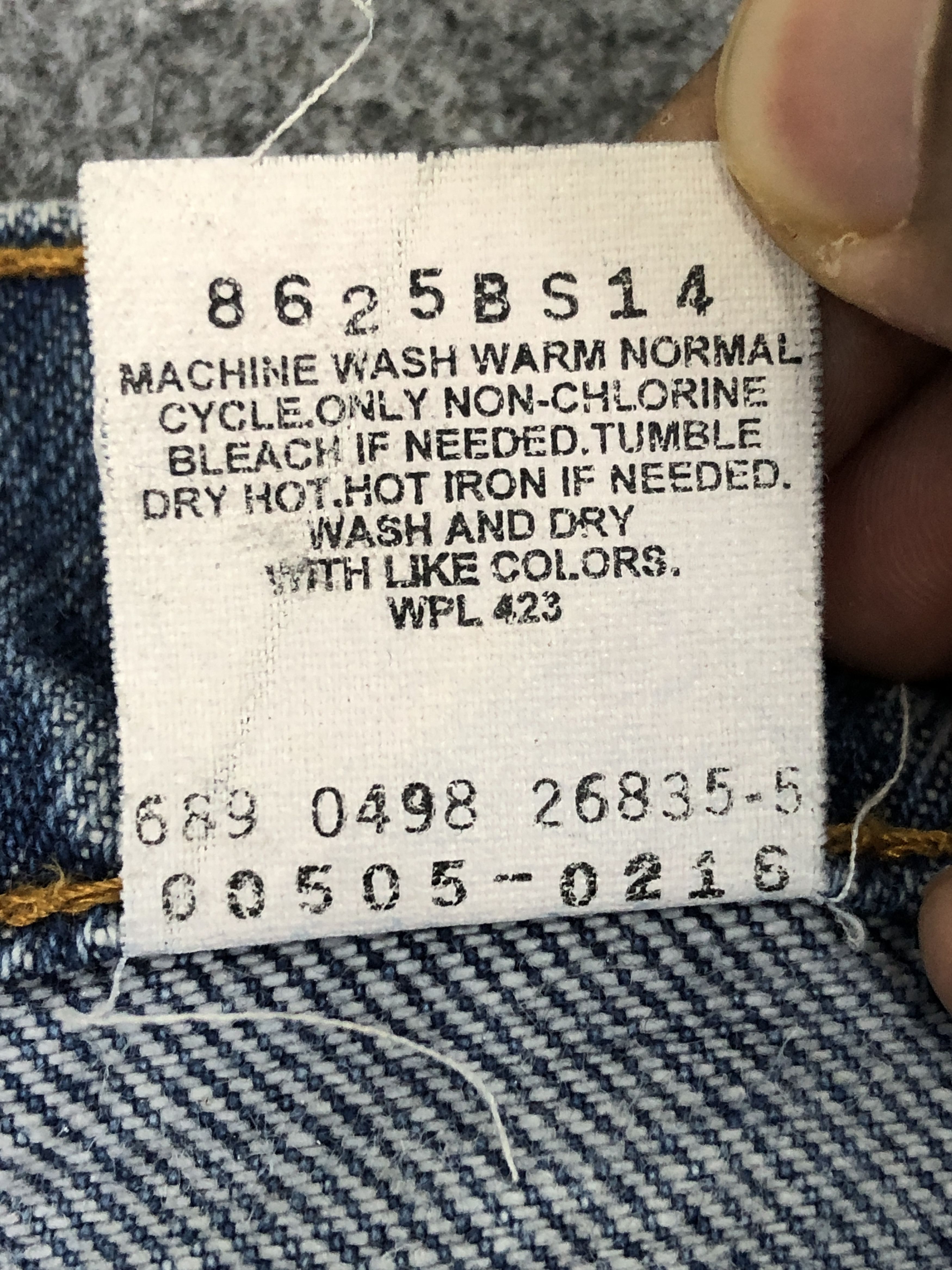 Levi's Vintage 90s Levis 505 Faded Blue Jeans DP2363 Size US 44 / EU 60 - 7 Thumbnail