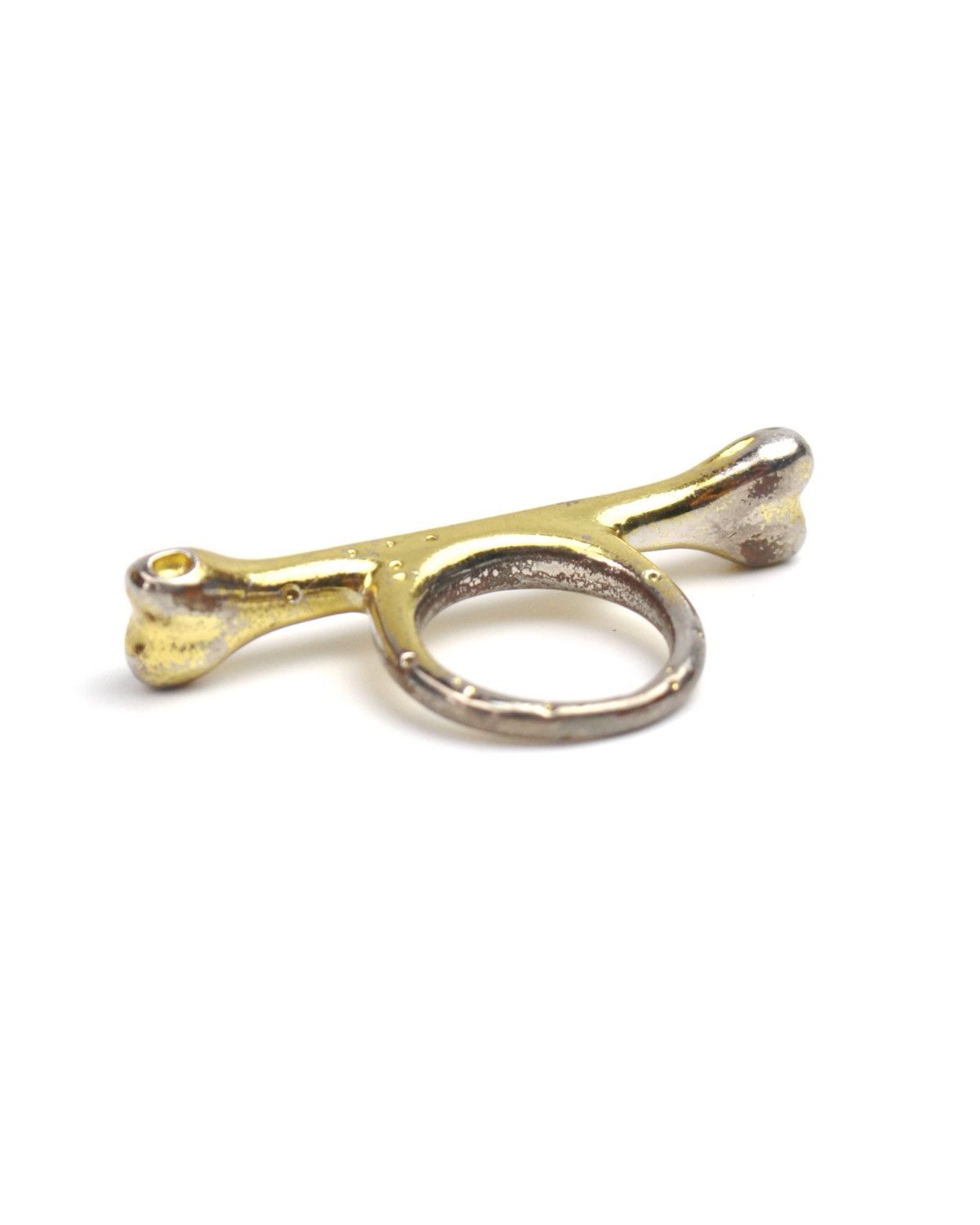 Hysteric Glamour 2000S BLVCK SCVLE GOLD-TONE ARCHAIC BONE RING Size ONE SIZE - 5 Thumbnail