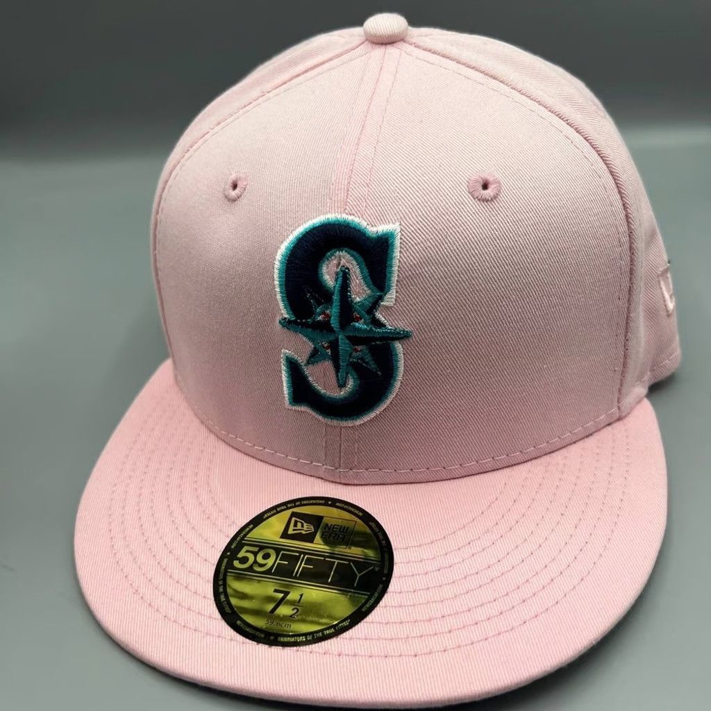New Era Seattle Mariners Hat Men 7 1/2 59Fifty New Era Fitted Cap Size ONE SIZE - 2 Thumbnail