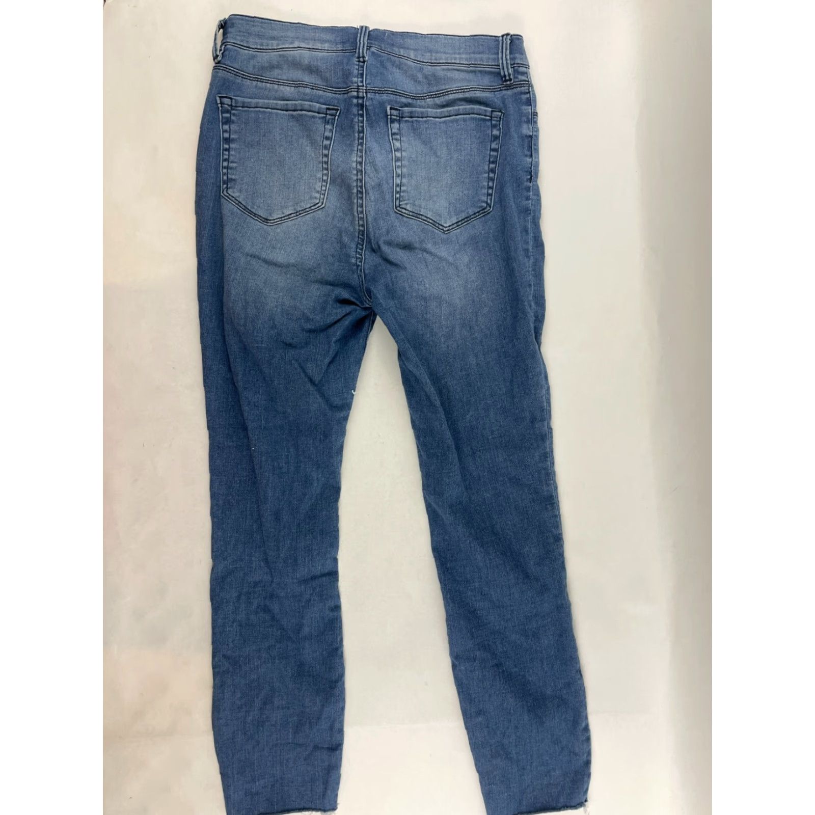 Pacsun PacSun Jeans Women's 27 Blue Denim High Rise Ankle Legging Frayed Hem Jeans Regular Inseam 26" Medium Wash Womens Size 27" / US 4 / IT 40 - 2 Thumbnail