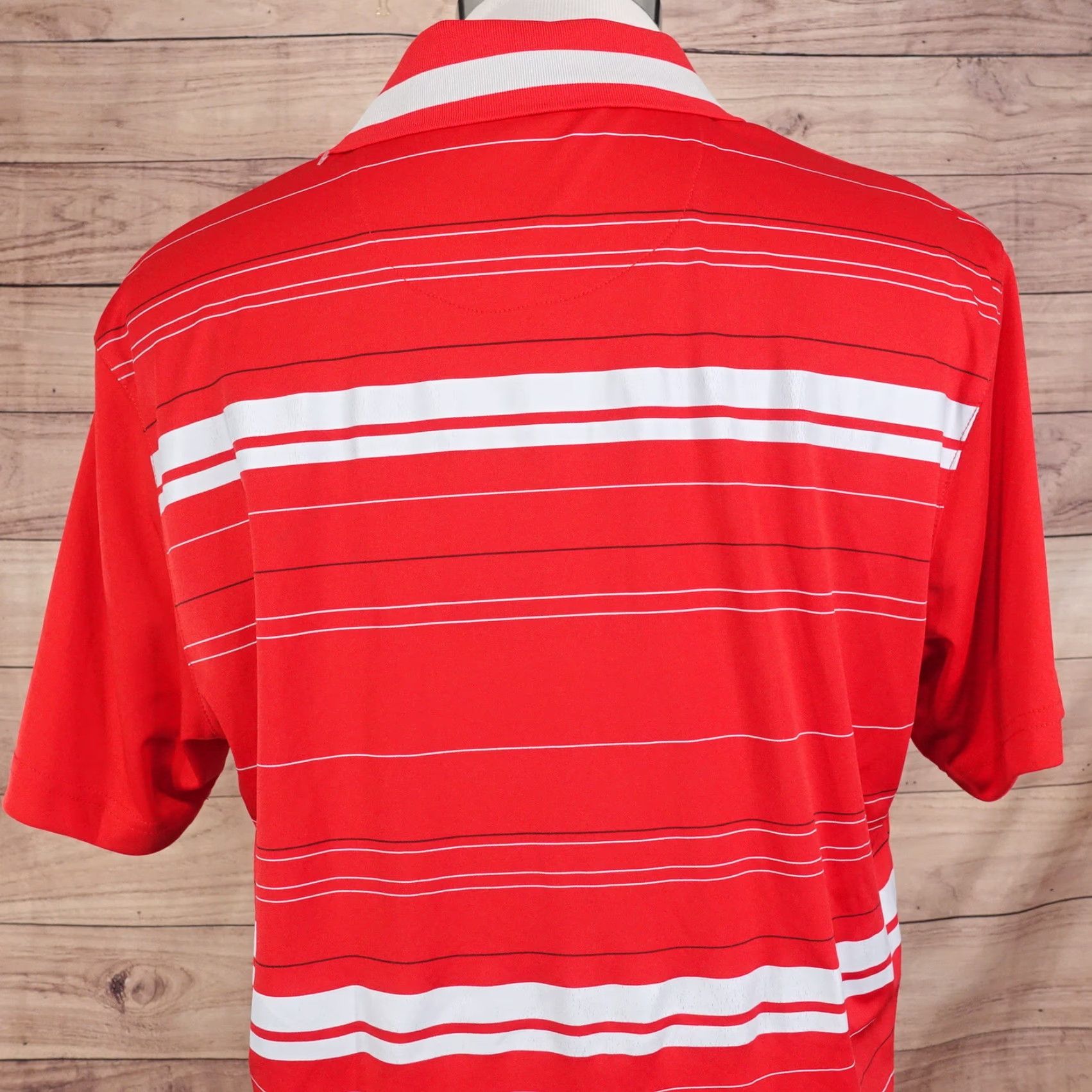 PGA Tour POLO PGA TOUR PRO SERIES ATHLETIC FIT RED GOLF MENS SIZE L LARGE Size US L / EU 52-54 / 3 - 5 Thumbnail