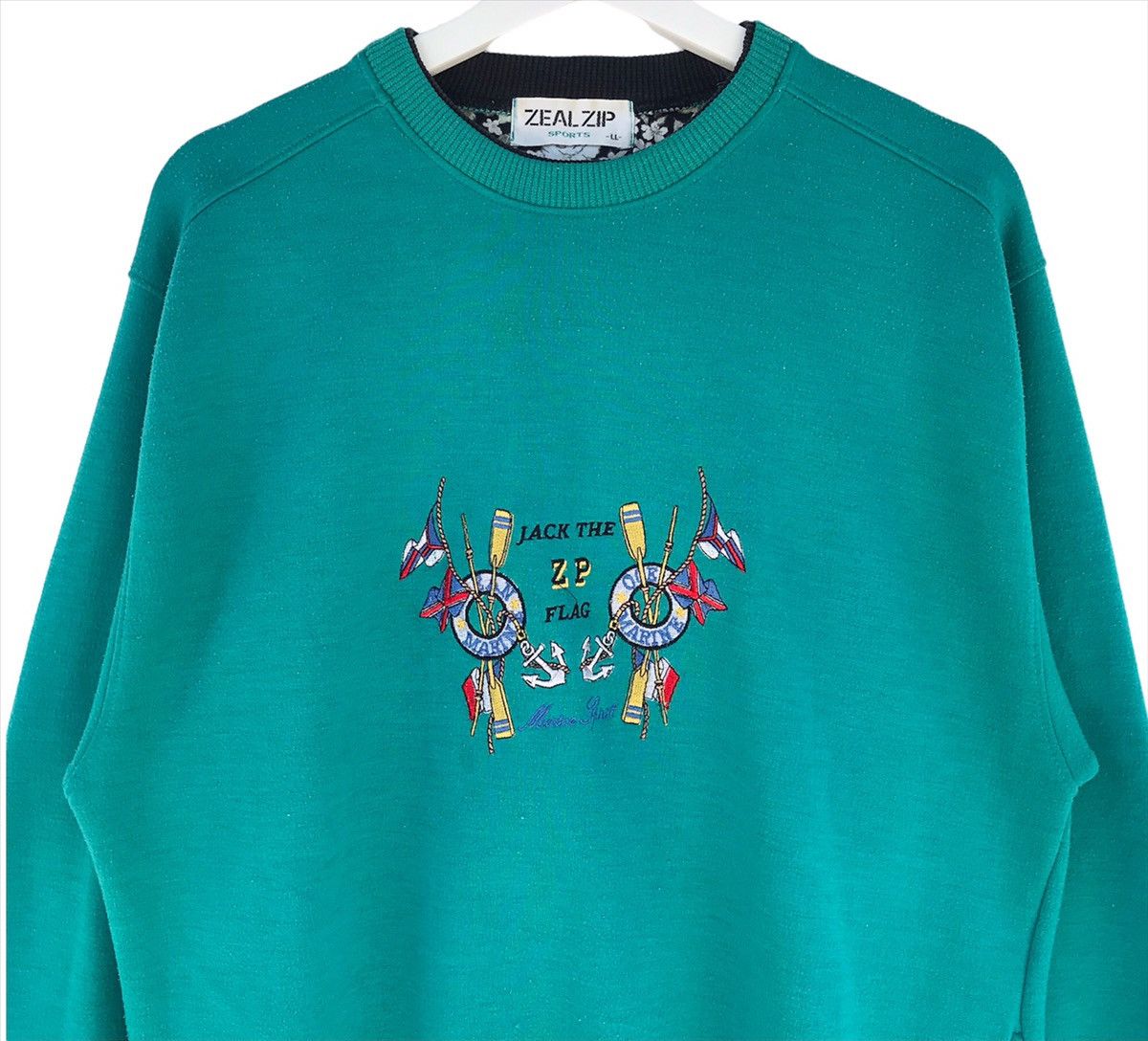 Japanese Brand × Vintage ZEAL ZIP SPORTS big embroidery logo crewneck sweatshirt Size US M / EU 48-50 / 2 - 2 Thumbnail