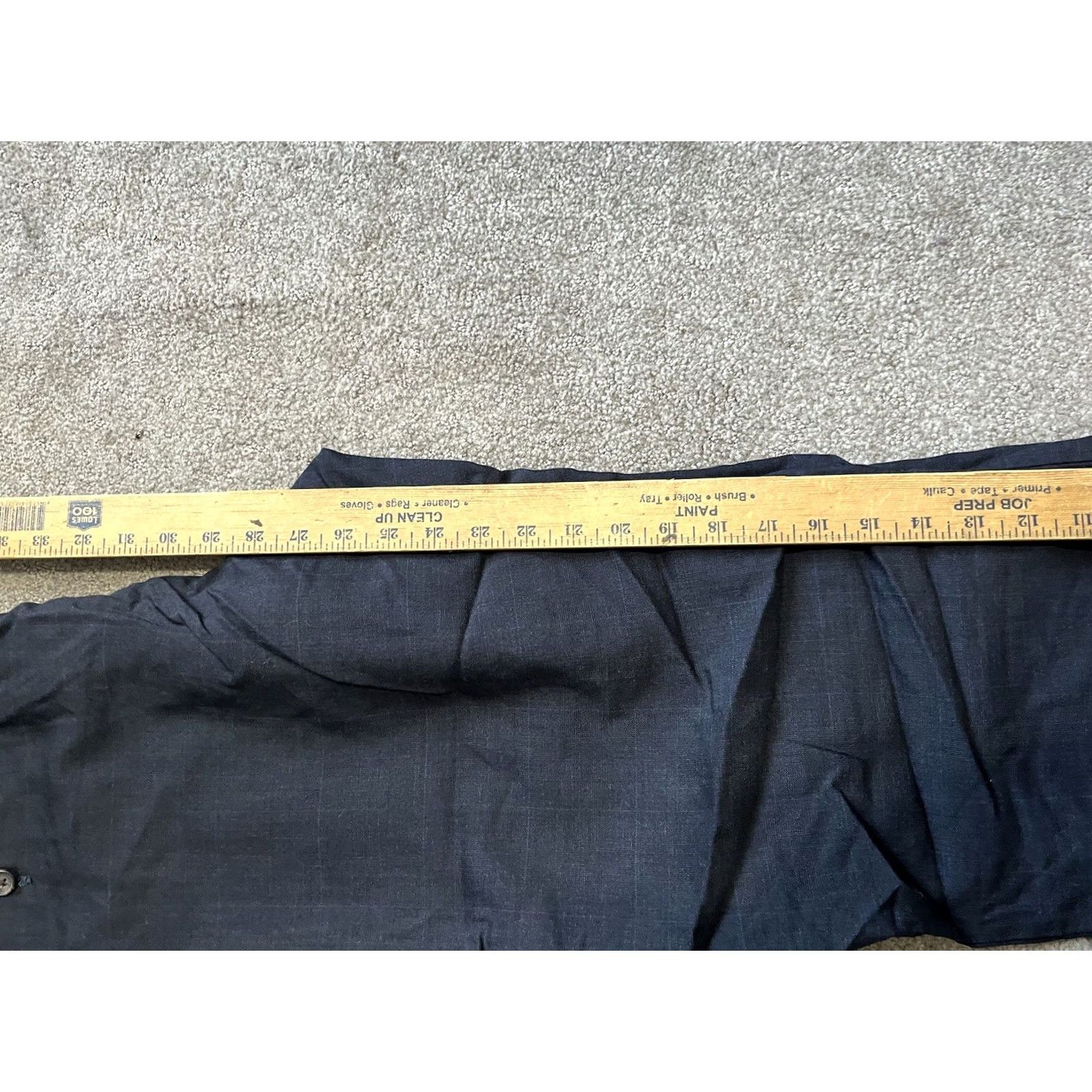 Ralph Lauren VINTAGE Lauren Ralph Lauren Flat Front Pants Navy Blue 38x27 Men’s Wool Dress Pants Mens 90s American Designer Size US 38 / EU 54 - 6 Thumbnail