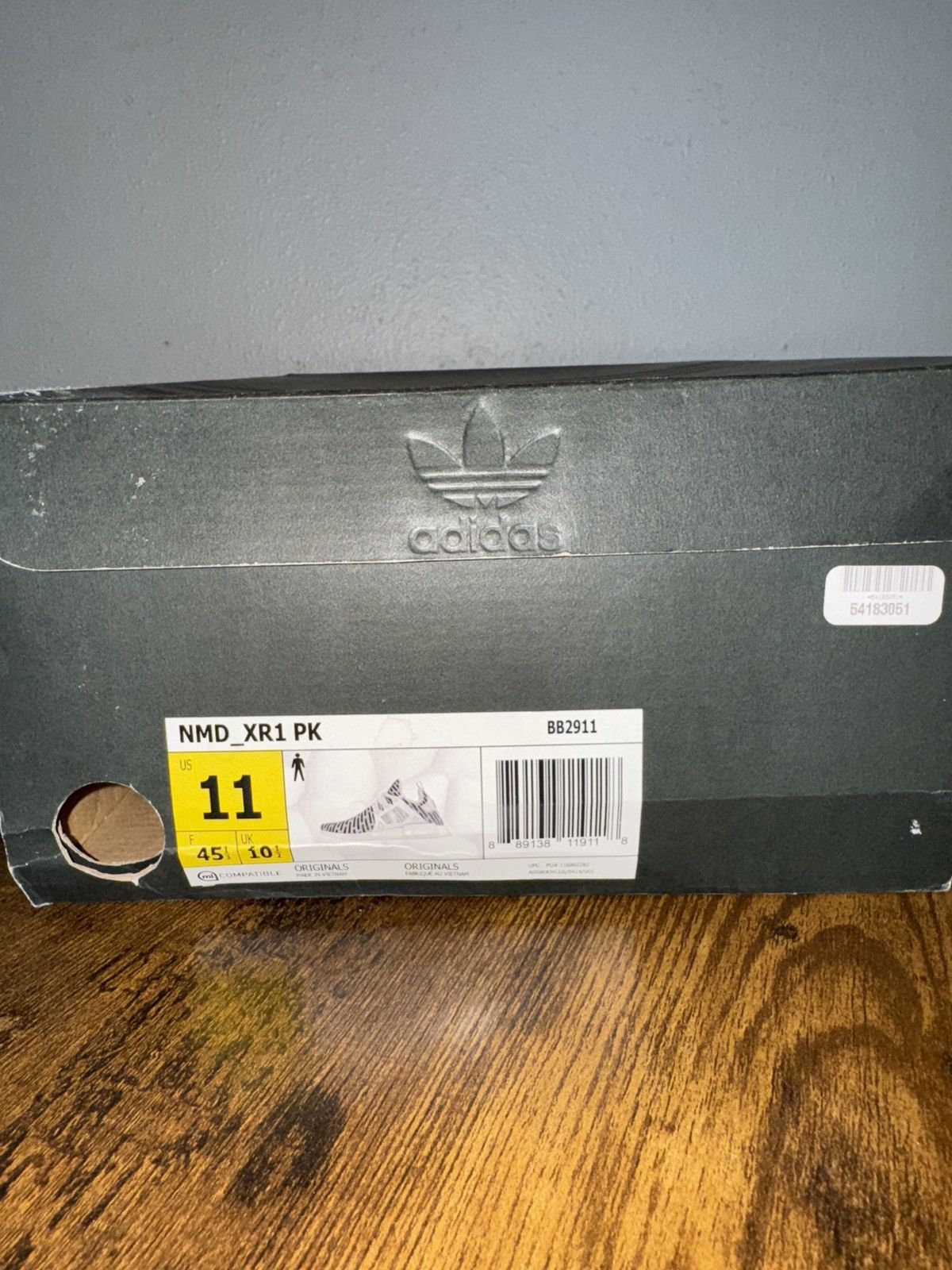 Adidas NMD XR1 PK “Zebra” Size US 11 / EU 44 - 5 Thumbnail