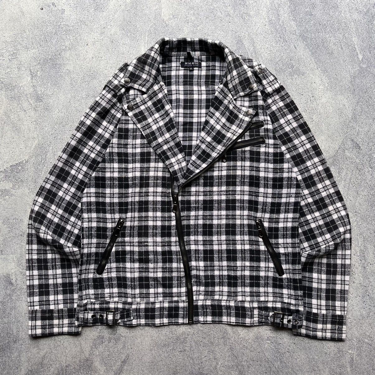 In The Attic In The Attic Bikers Jacket Plaid Ramones Style Size US M / EU 48-50 / 2 - 1 Thumbnail
