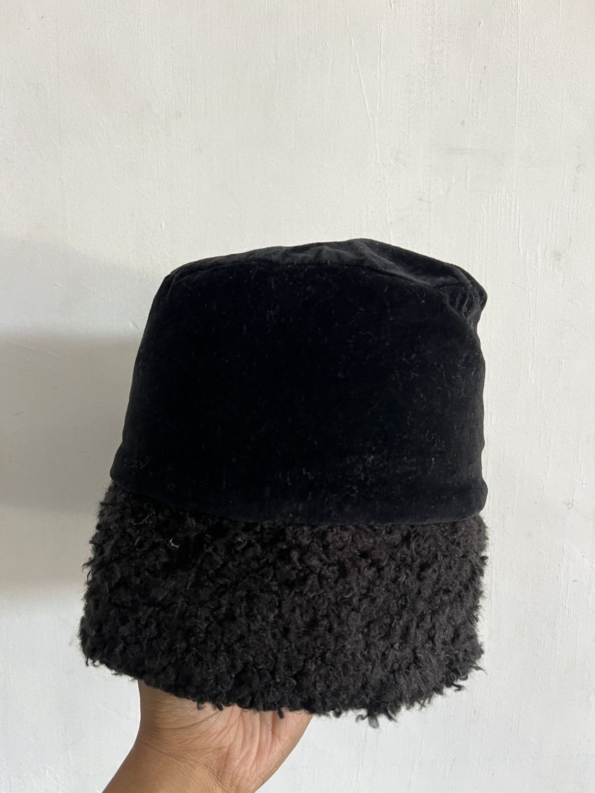 Japanese Brand Mohair Faux Fur Bucket Hat Size ONE SIZE - 3 Thumbnail