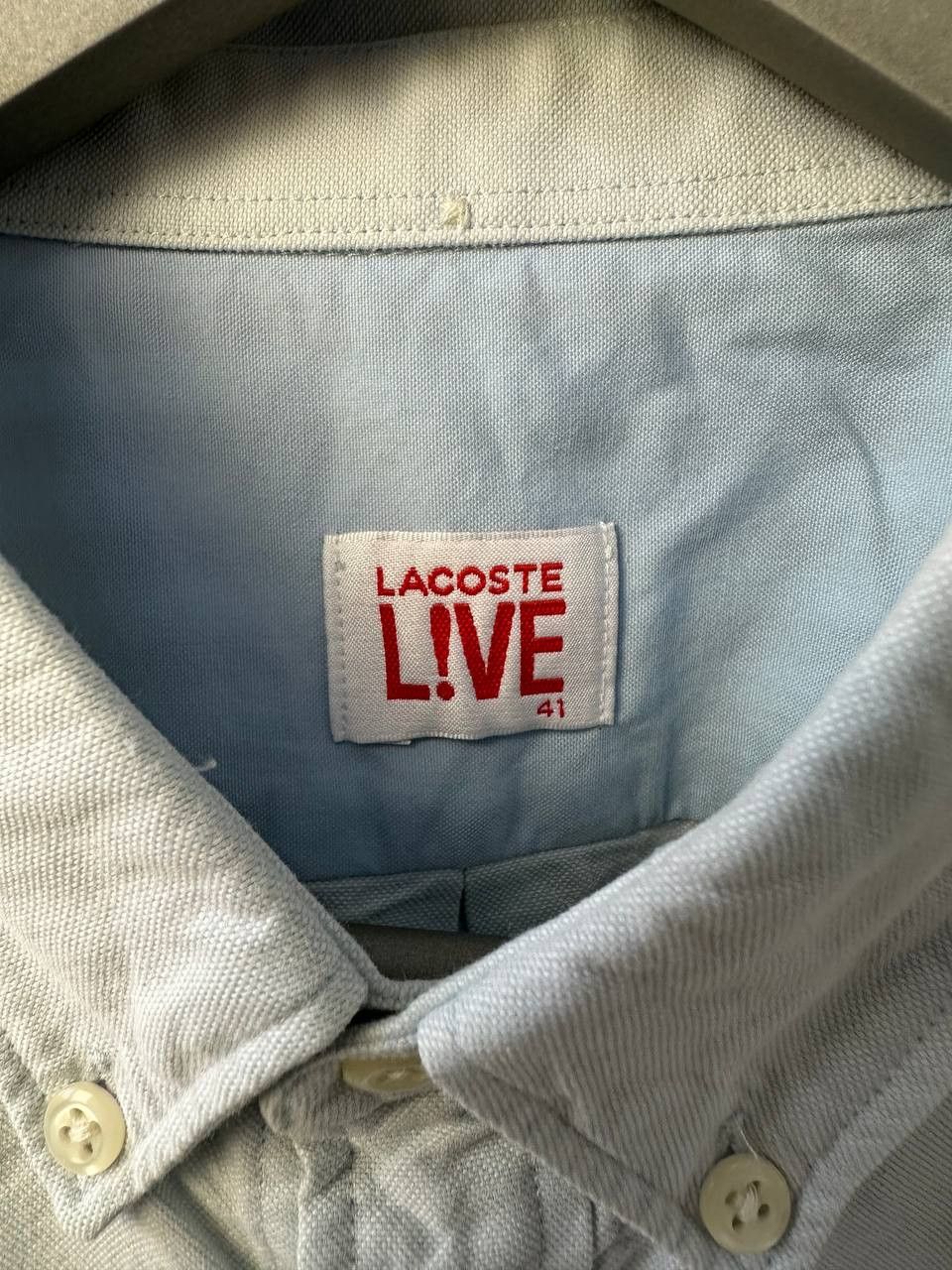 Lacoste Lacoste Live Button Up Shirt Pocket Long Sleeve Striped Size US L / EU 52-54 / 3 - 11 Thumbnail