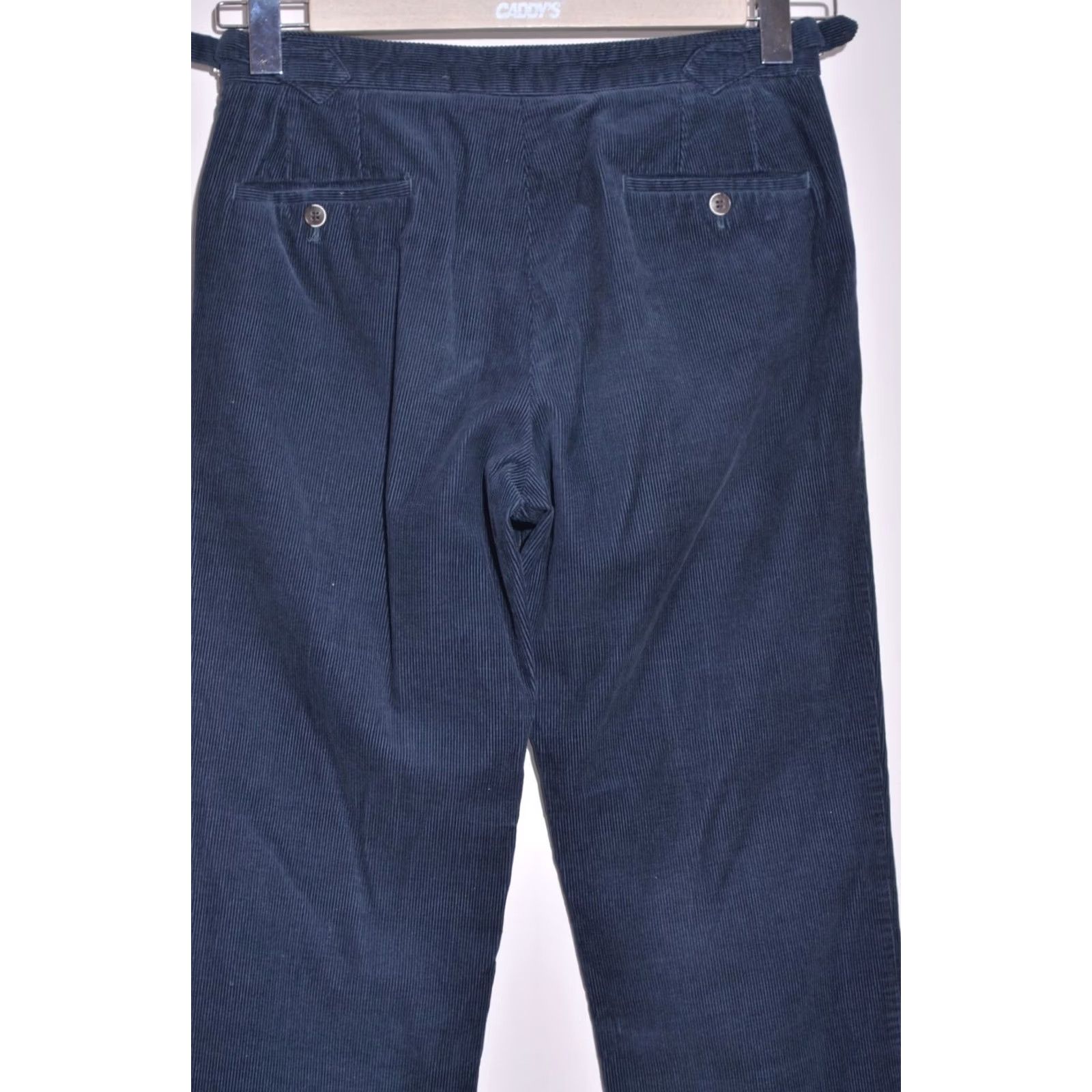 Suitsupply Suitsupply Mens Blue Corduroy Trousers Pants Regular 46in Waist 30in Inseam Chino Style Dress/Business Casual Trousers Mens Size 46R - 4 Thumbnail