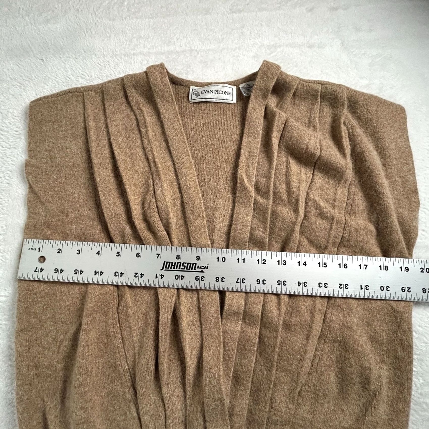 Evan Picone VINTAGE Evan-Picone Womens Lambswool Angora Rabbit Hair Sweater Vest Small Brown Size S / US 4 / IT 40 - 7 Thumbnail