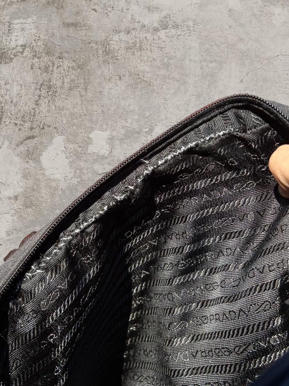 Prada 90’s Prada Wool / Leather Hand Bag Size ONE SIZE - 4 Thumbnail