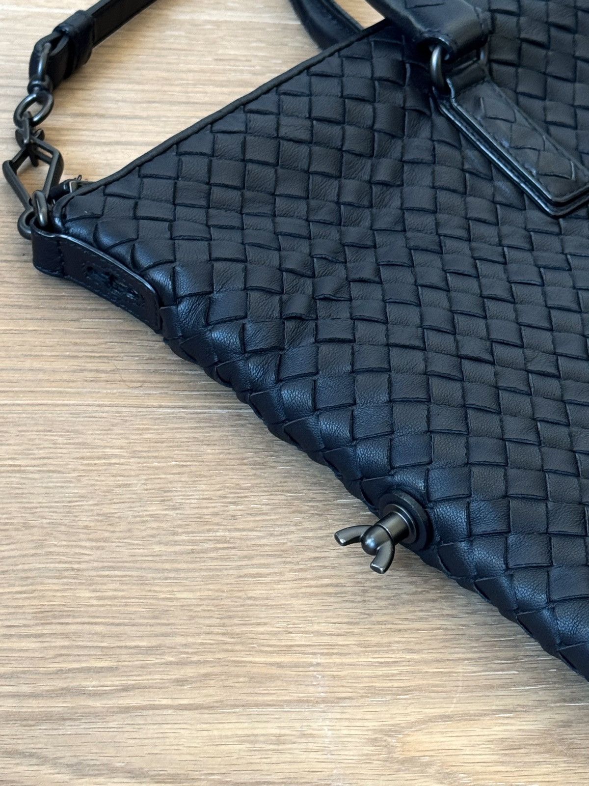 Bottega Veneta BOTTEGA VENETA Convertible Bag Intrecciato Navy Size ONE SIZE - 3 Thumbnail