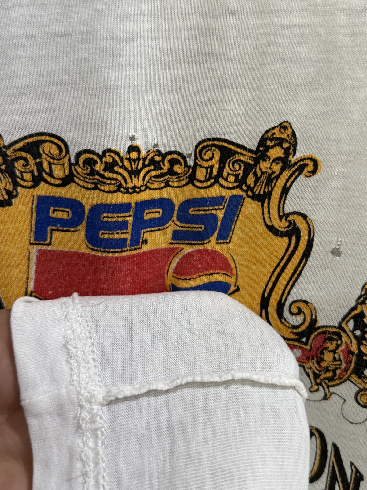 Band Tees Thrashed Vintage 90s Michael Jackson World Tour Europe Tee Size US L / EU 52-54 / 3 - 9 Thumbnail