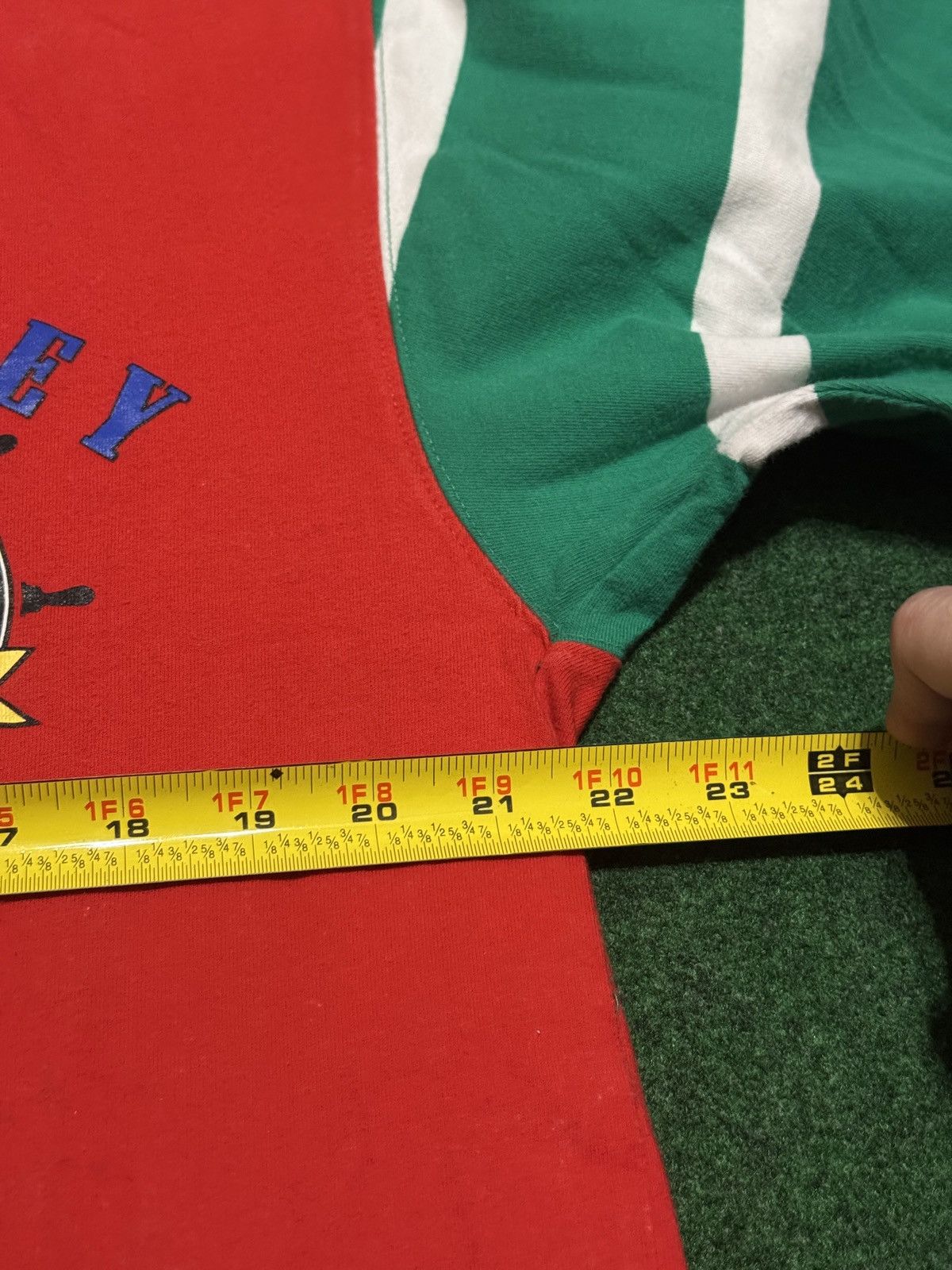Mickey & Co. Vintage 90s Disney Mickey Mouse Long Sleeve Rugby Polo Shirt Size US L / EU 52-54 / 3 - 6 Thumbnail