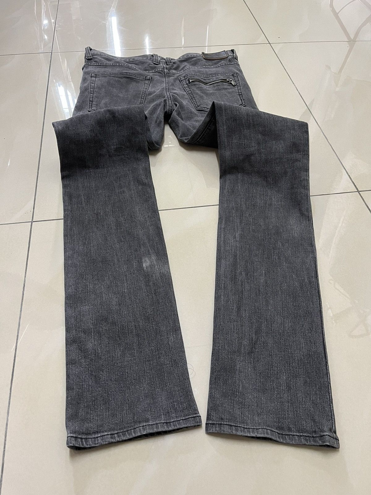 Tete Homme Tete Homme slim cutting grey black jeans Size US 31 - 17 Thumbnail