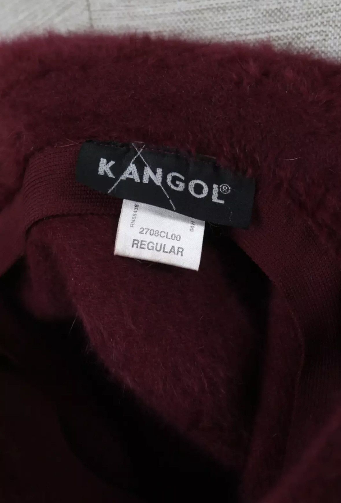 Kangol Kangol Burgundy Angora Fur Bucket Hat Size ONE SIZE - 5 Thumbnail