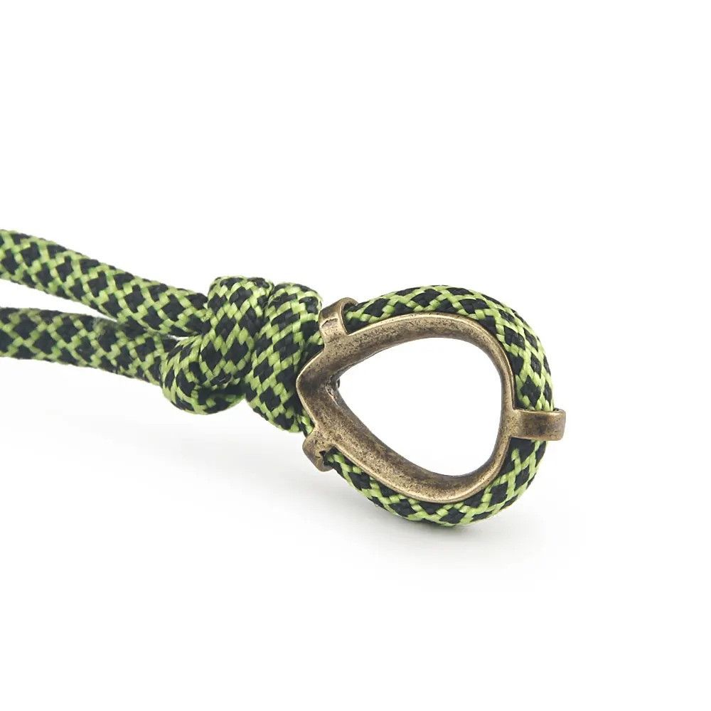 Handmade 2Pcs Ring Knife Beads Paracord Brass Bead Handmade Size ONE SIZE - 7 Thumbnail