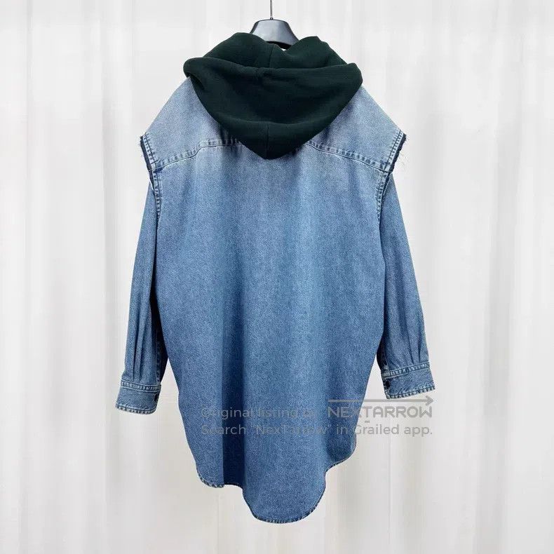 Balenciaga Balenciaga size 41 Two-Piece Checkered Denim Shirt Jacket Size US M / EU 48-50 / 2 - 2 Thumbnail